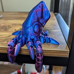 3D Printed Articulating Squid by Cinderwing3D